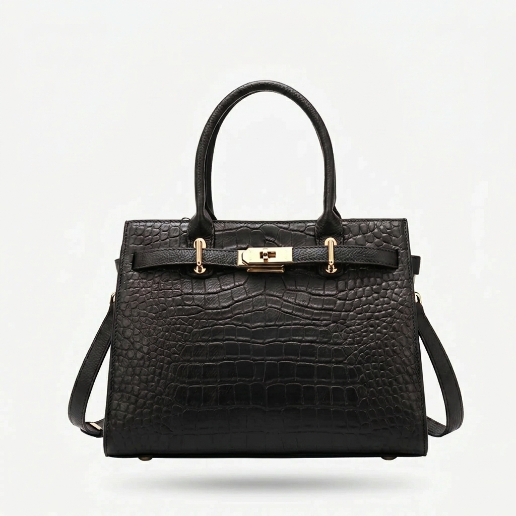 Structured Top-Handle Handbag