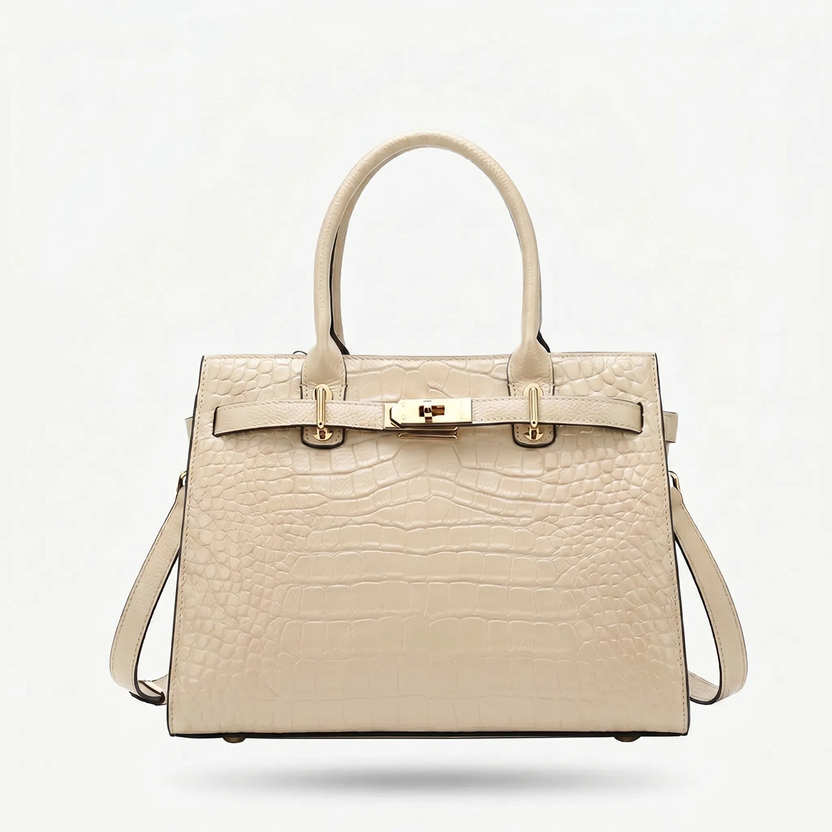 Structured Top-Handle Handbag