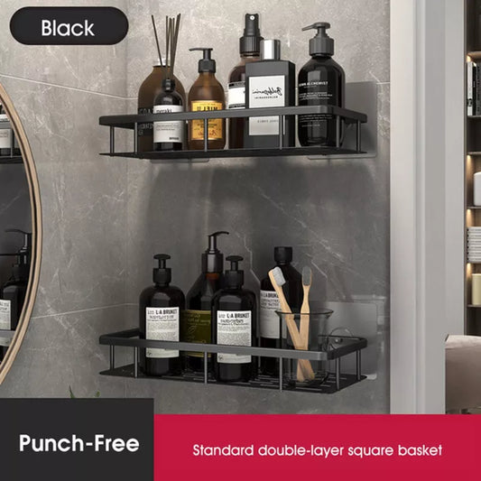 Stylish and Practical No-Drill Shower Corner Shelf – Space-Saving Bathroom Shelf
