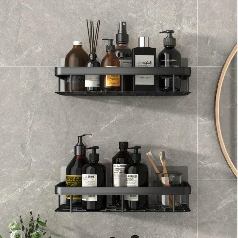 Stylish and Practical No-Drill Shower Corner Shelf – Space-Saving Bathroom Shelf