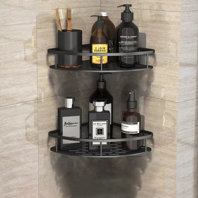 Stylish and Practical No-Drill Shower Corner Shelf – Space-Saving Bathroom Shelf