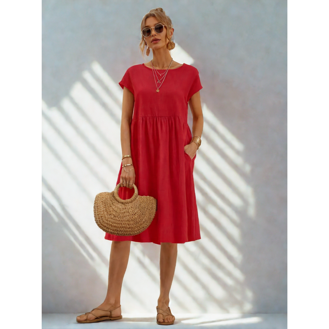 Stylish Casual Pocket Dress for Everyday Comfort