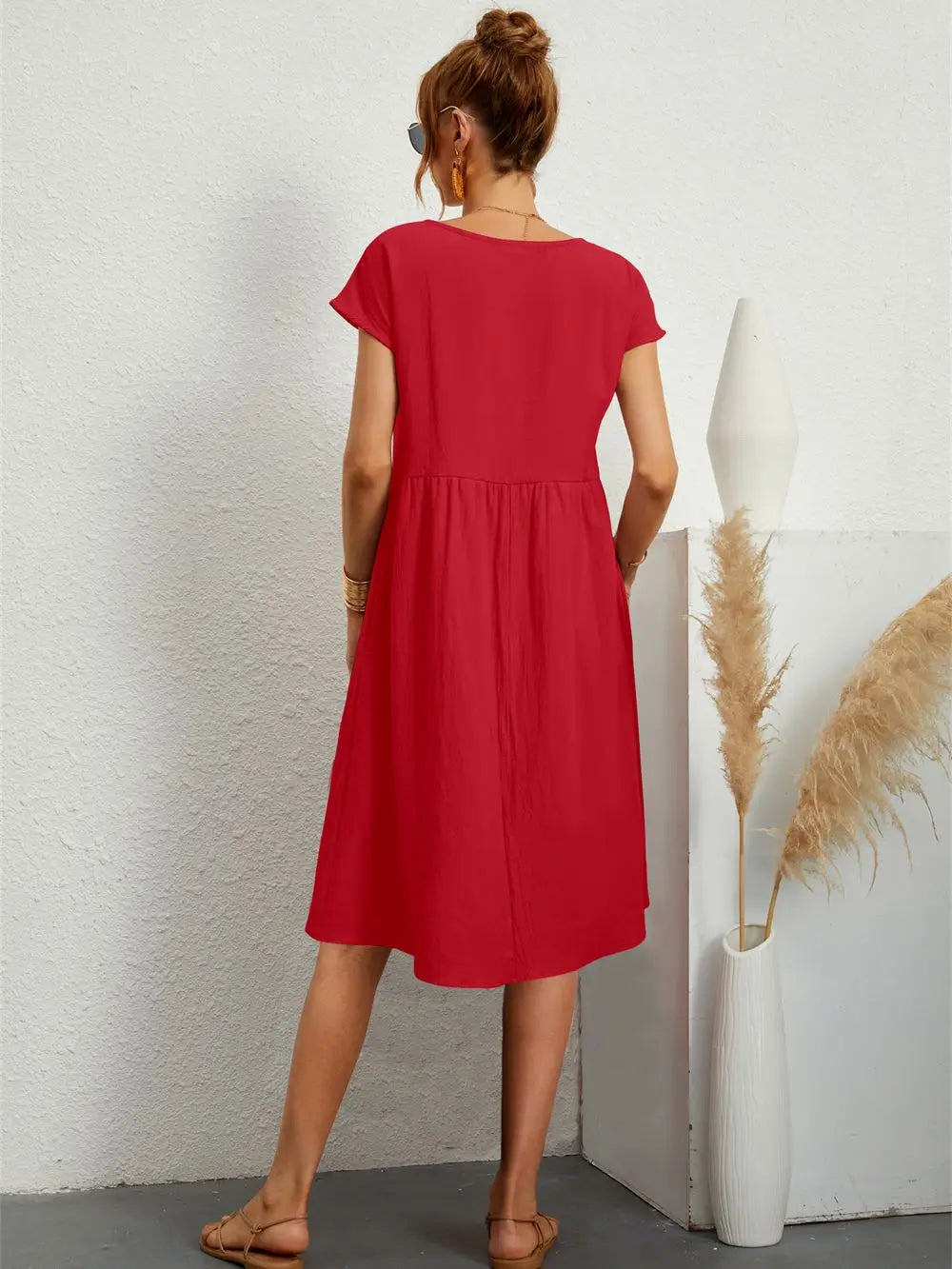 Stylish Casual Pocket Dress for Everyday Comfort