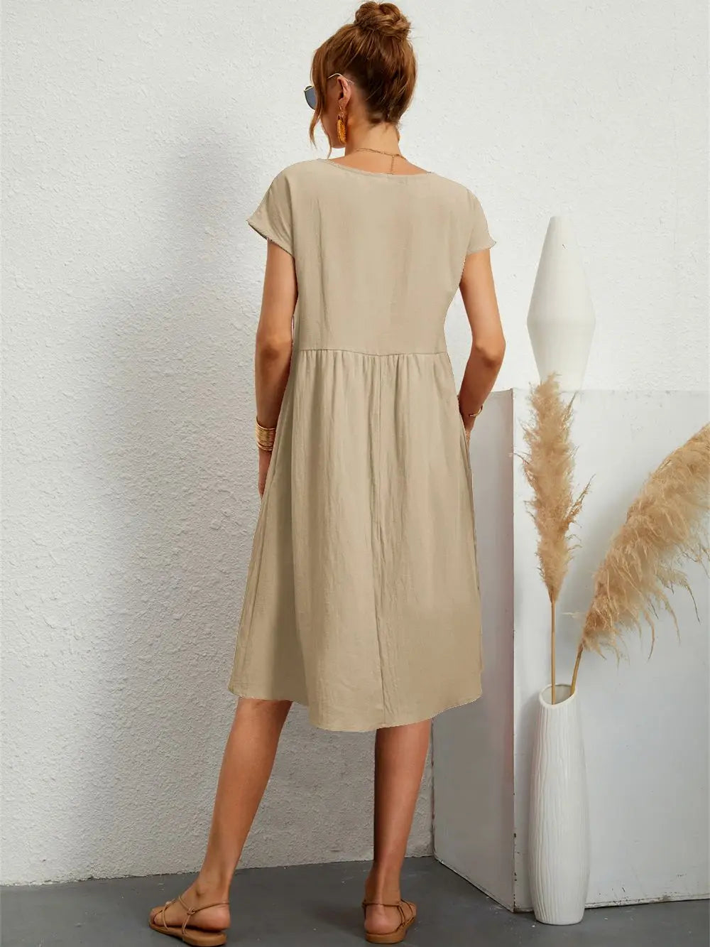 Stylish Casual Pocket Dress for Everyday Comfort