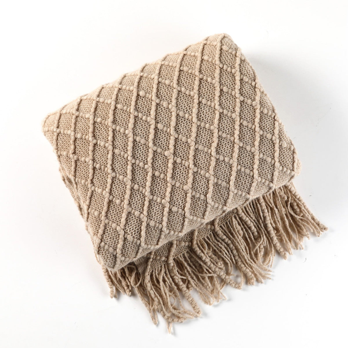 Stylish Knitted Sofa Throw – Scandinavian Elegance & Comfort