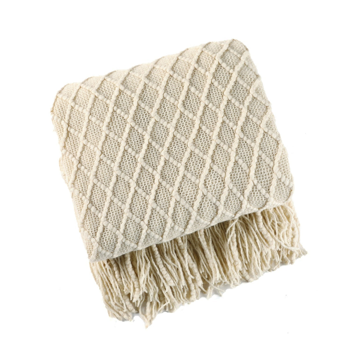 Stylish Knitted Sofa Throw – Scandinavian Elegance & Comfort