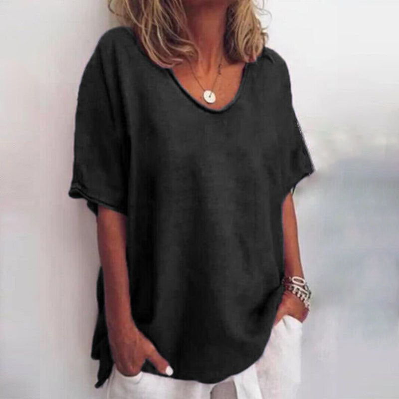 Stylish Loose Blouse with Tummy Coverage