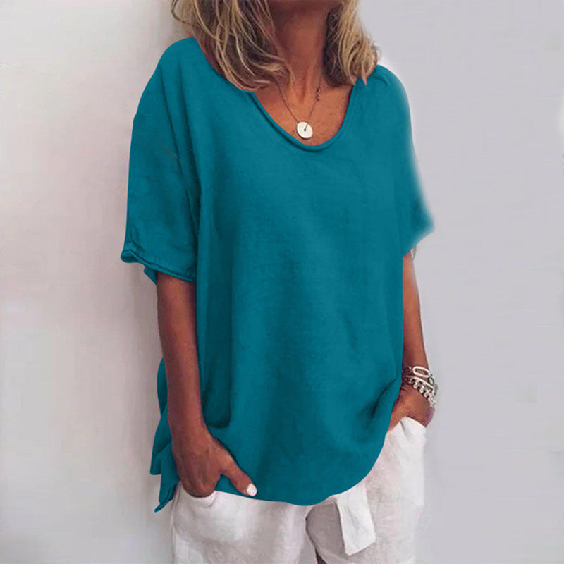 Stylish Loose Blouse with Tummy Coverage