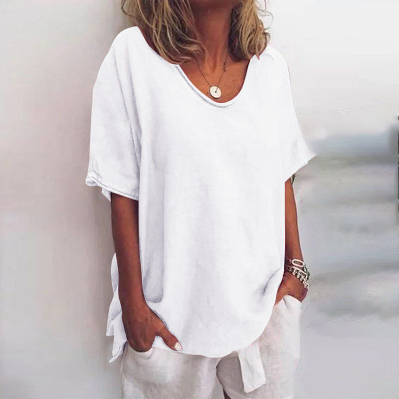 Stylish Loose Blouse with Tummy Coverage