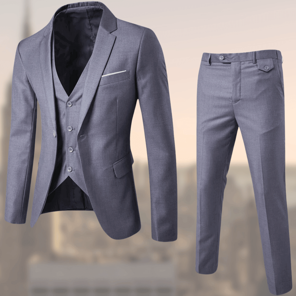 Stylish Men's Three-Piece Suit