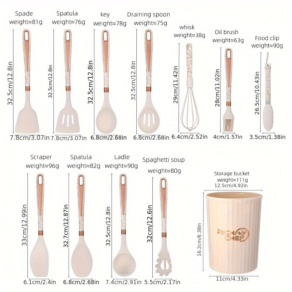 Stylish Silicone Kitchen Utensil Set