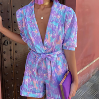 Stylish Women's V-Neck Jumpsuit
