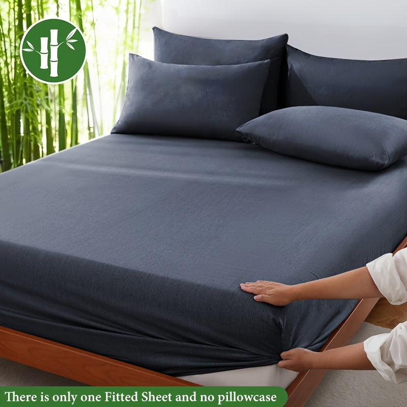 Summer Cooling Bamboo Fiber Fitted Sheet – Luxurious Breathable Comfort