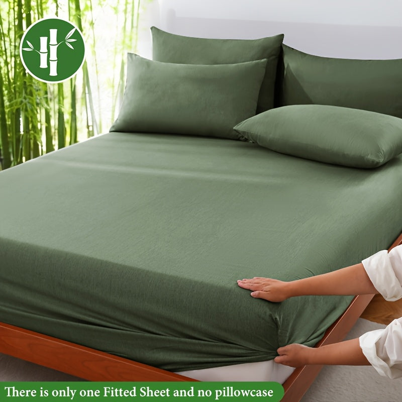 Summer Cooling Bamboo Fiber Fitted Sheet – Luxurious Breathable Comfort