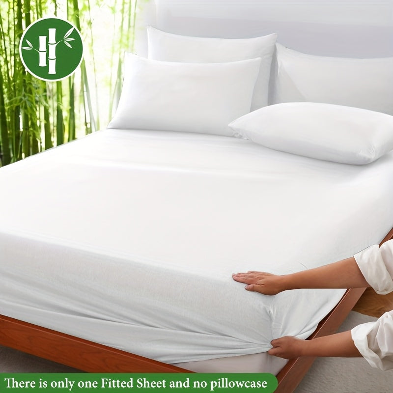 Summer Cooling Bamboo Fiber Fitted Sheet – Luxurious Breathable Comfort