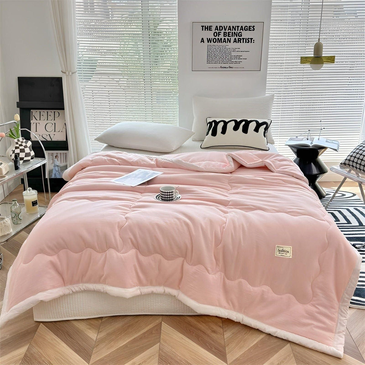 Summer Cooling Comforter Made of High-Quality Cooling Fibers - Lightweight and Breathable for Pleasant Nights