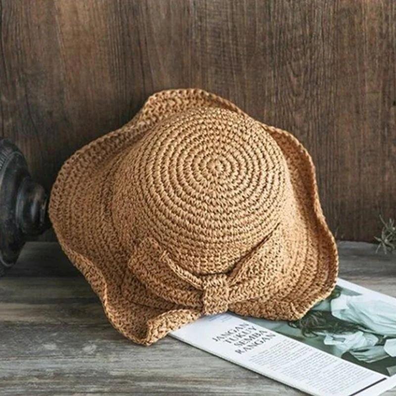 Summer Hat with Brim and Bow