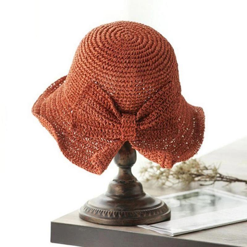Summer Hat with Brim and Bow