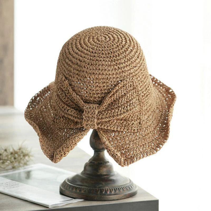Summer Hat with Brim and Bow