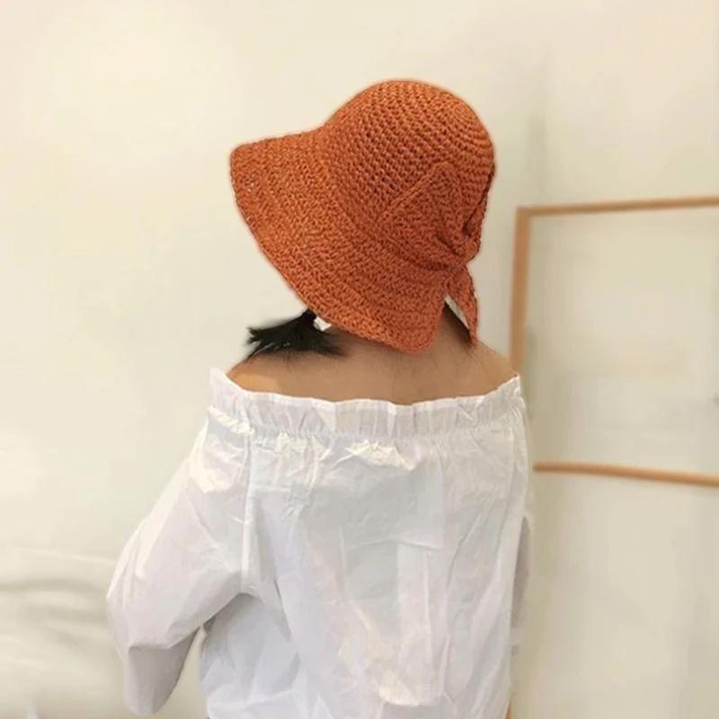Summer Hat with Brim and Bow