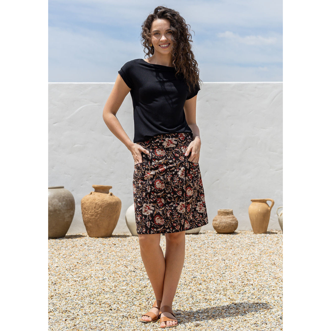 Summer Skirt - A-Line Skirt with Pockets