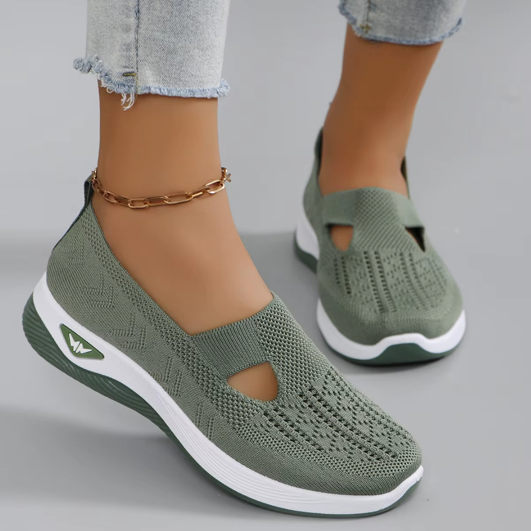 Supportive, Flexible, Comfortable and Breathable Women's Textile Shoes