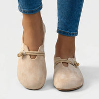 Supportive Slip-On Flats With Rope Detail