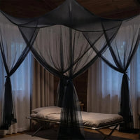 Suspended 4-Door Bed Canopy