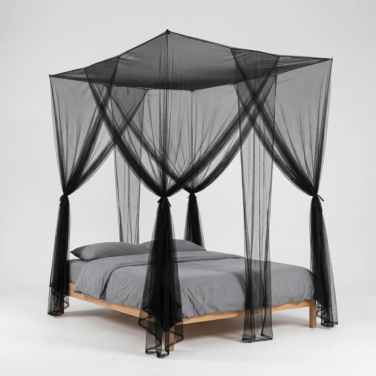 Suspended 4-Door Bed Canopy