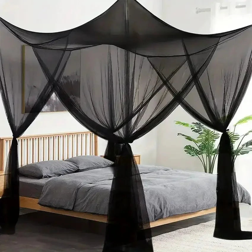 Suspended 4-Door Bed Canopy