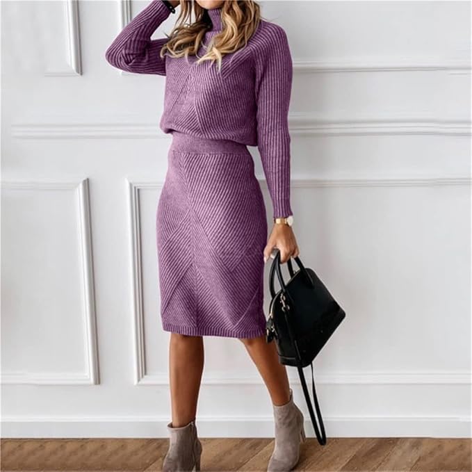 Sweater and Skirt Set