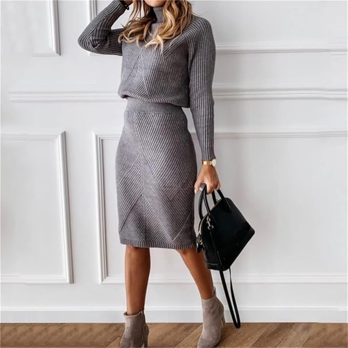 Sweater and Skirt Set