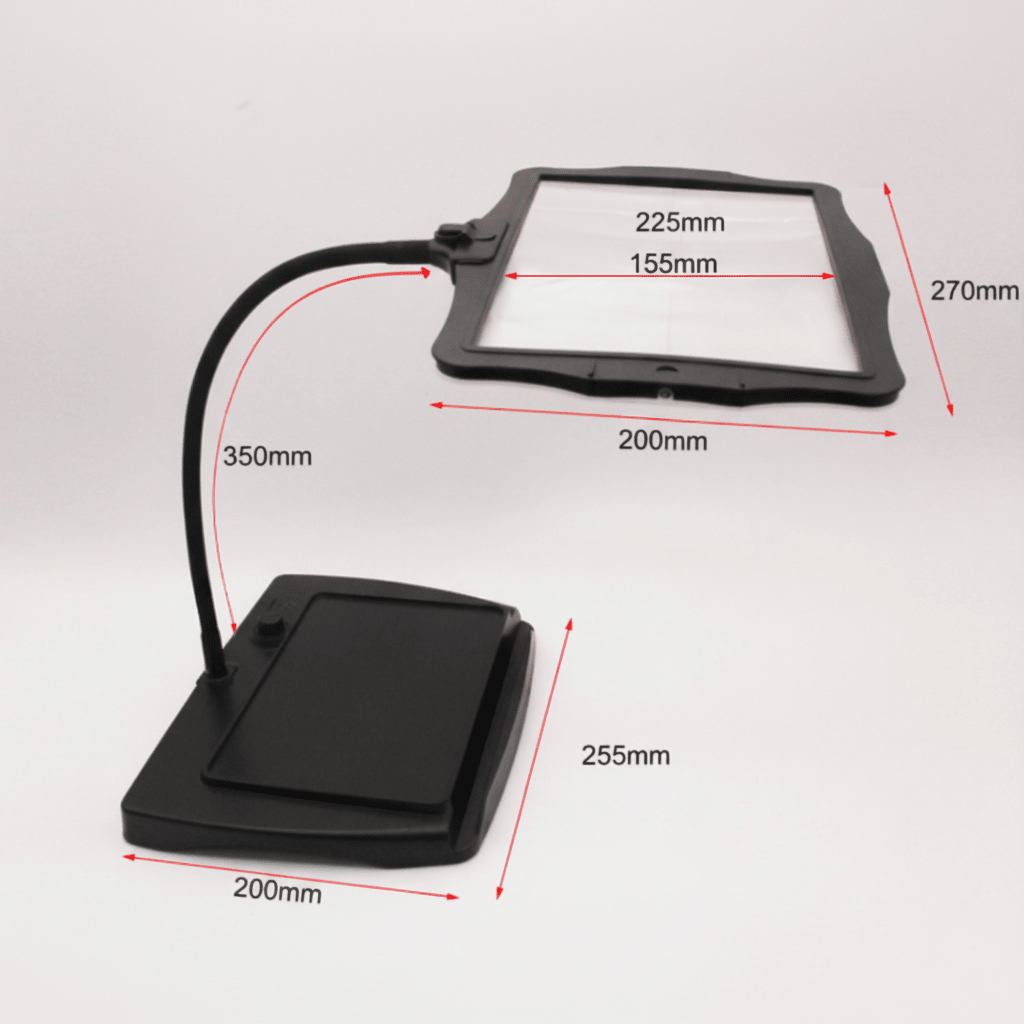 Table Magnifier with LED for Precision Work and Clear Detail