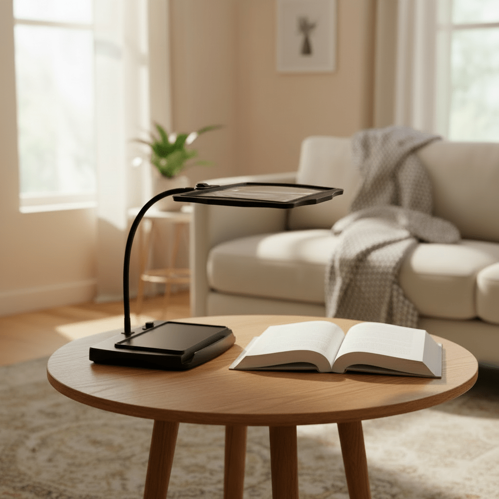 Table Magnifier with LED for Precision Work and Clear Detail
