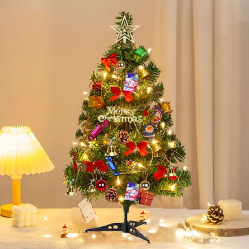 Tabletop Christmas Tree with Built-in Lights