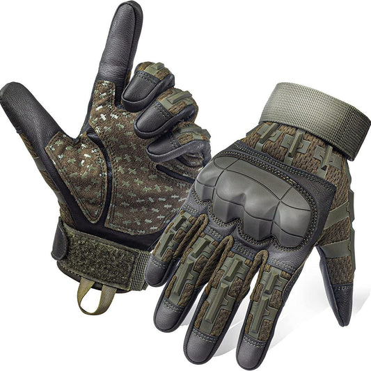 Tactical Gloves with Hard Knuckle Protection for Outdoor Activities