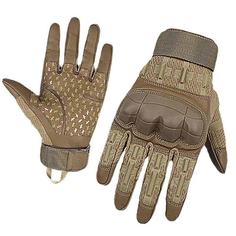 Tactical Gloves with Hard Knuckle Protection for Outdoor Activities