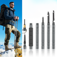 Tactical Outdoor Survival Trekking Pole with Multitool Set