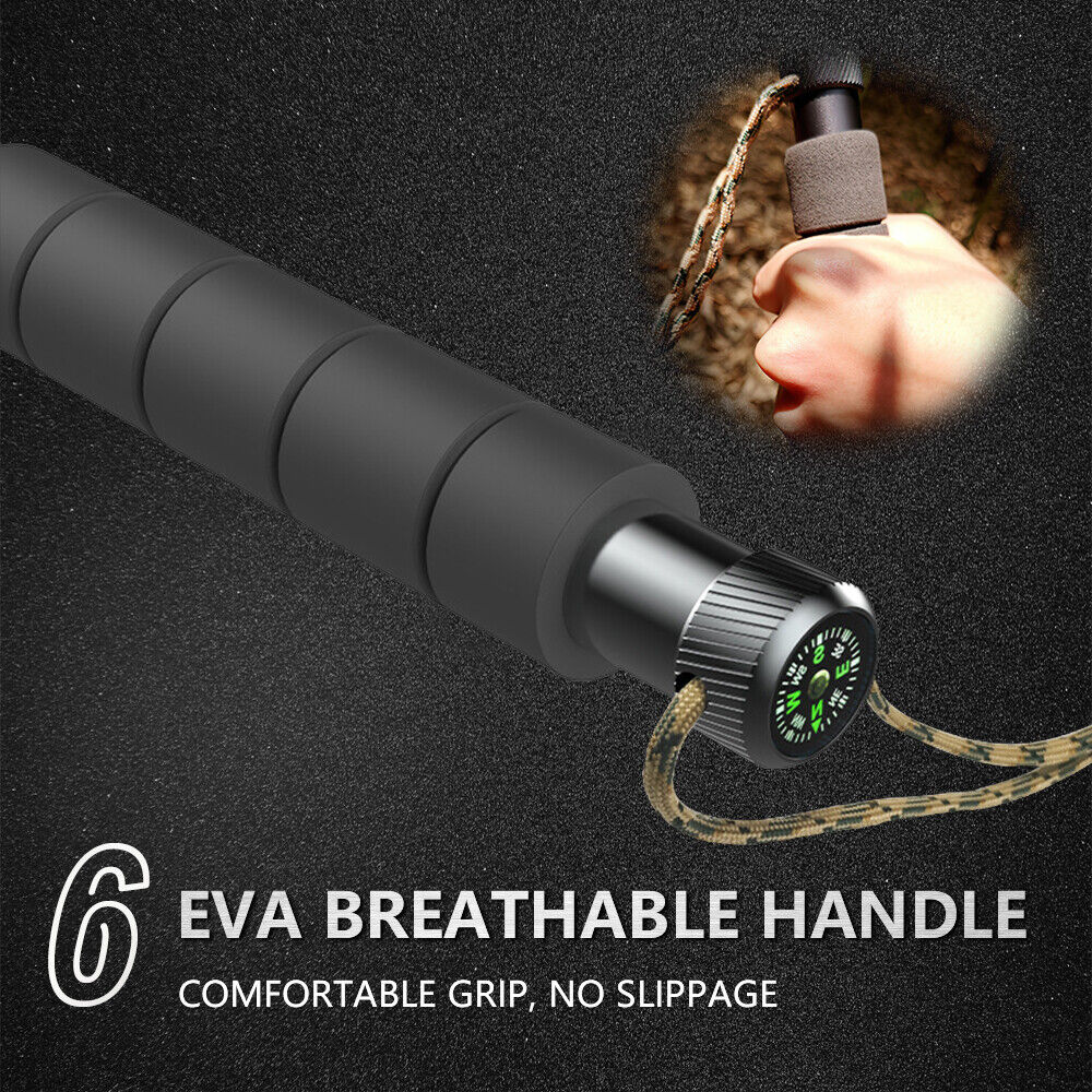 Tactical Outdoor Survival Trekking Pole with Multitool Set