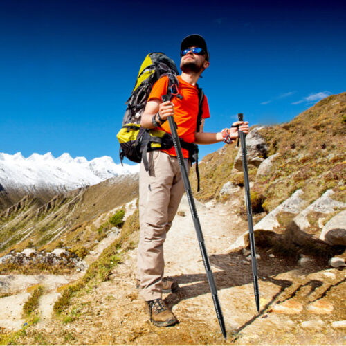 Tactical Outdoor Survival Trekking Pole with Multitool Set