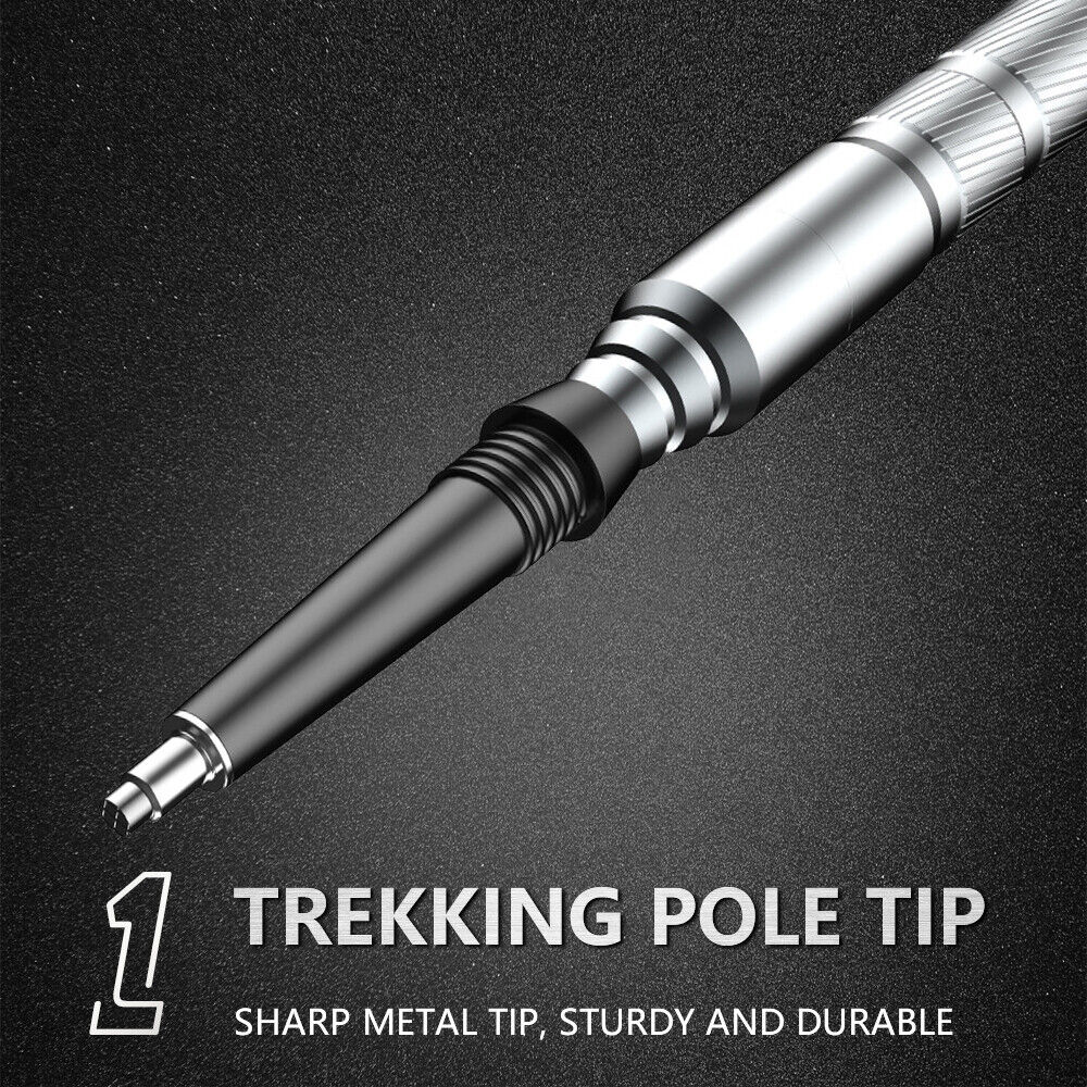 Tactical Outdoor Survival Trekking Pole with Multitool Set