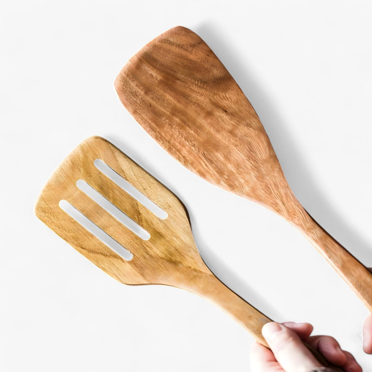 Teak Kitchen Utensil Set with Holder – 9 Pieces