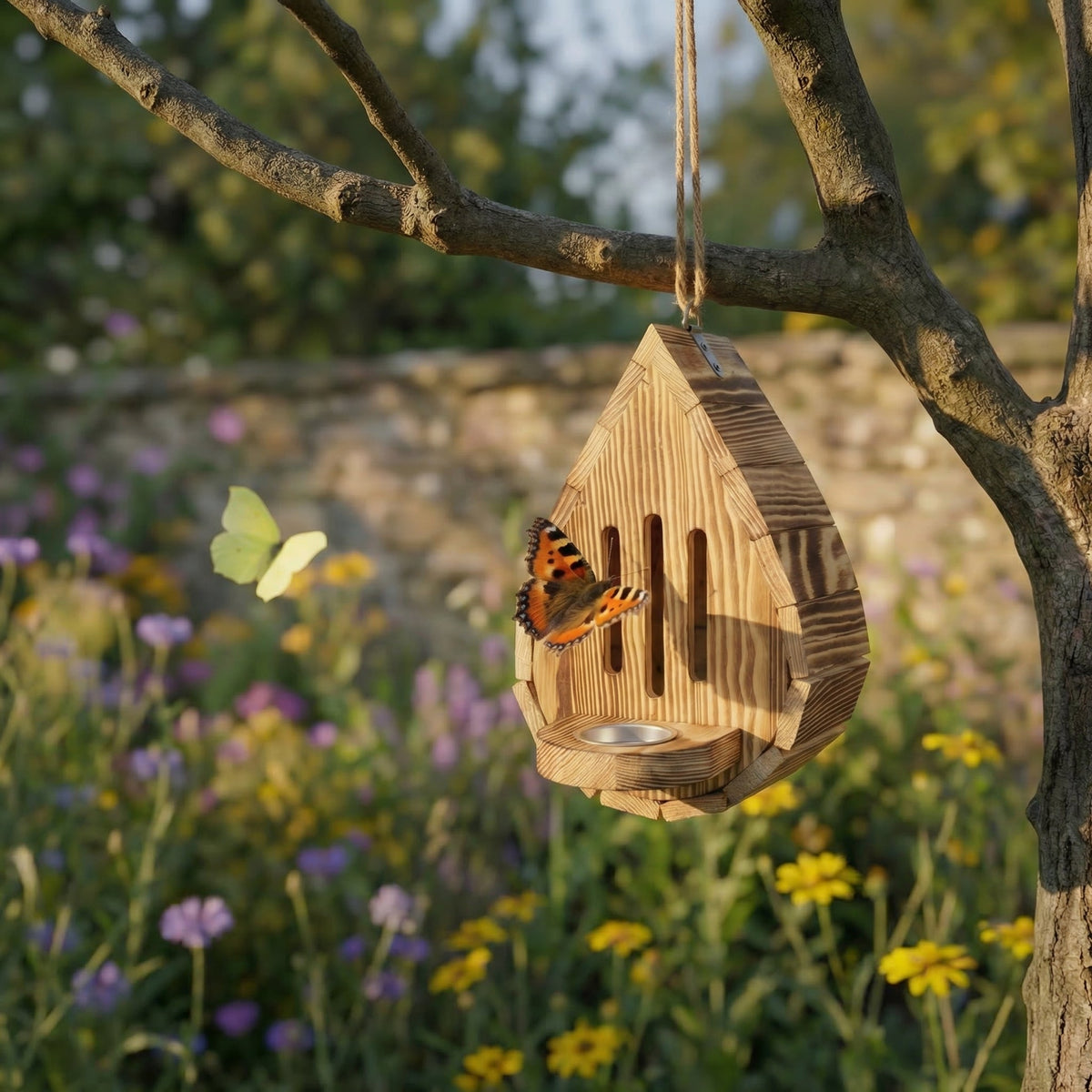 Teardrop Hanging Butterfly House