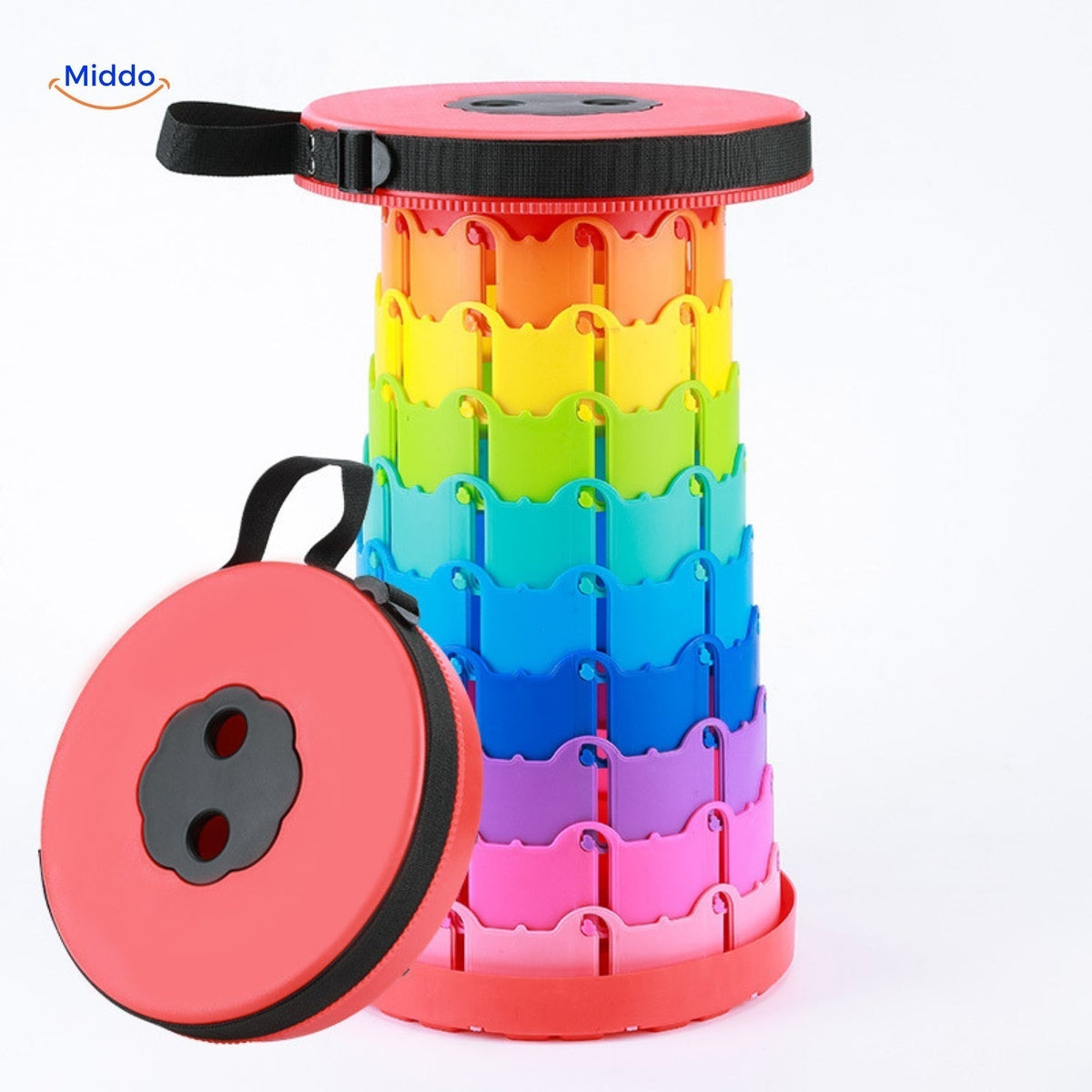 Telescopic Adjustable Stool with Non-Slip Matte Surface