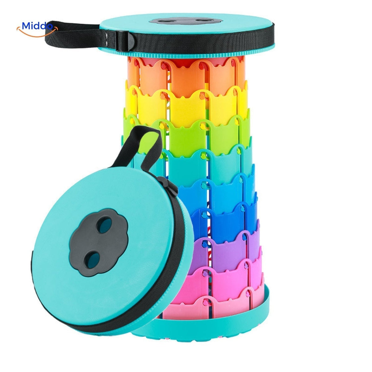 Telescopic Adjustable Stool with Non-Slip Matte Surface