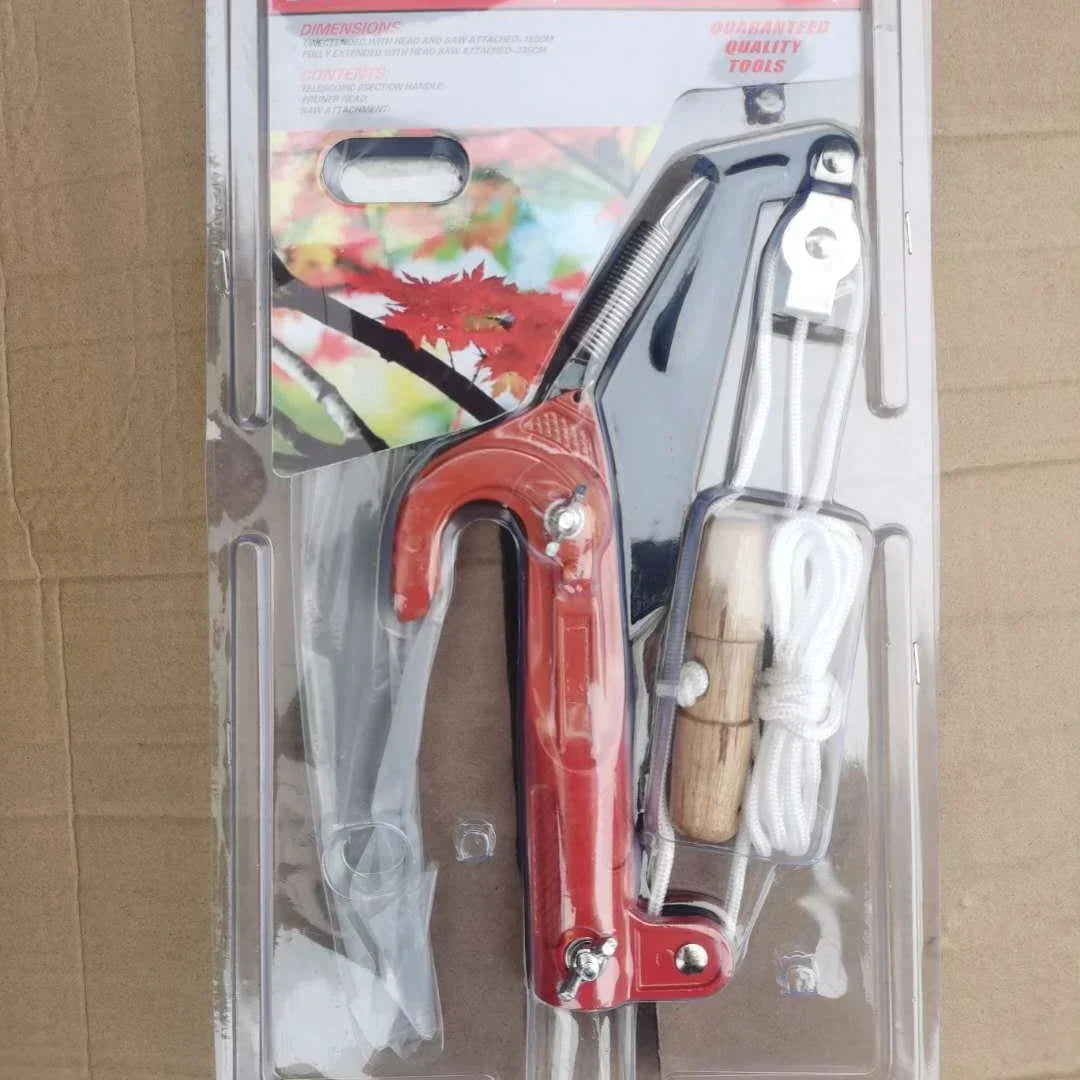 Telescopic Tree Pruner with Cord | SK5 Steel Blade | For Fruit Trees and High Branches