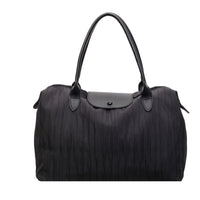 Textured Leather Travel Tote Bag