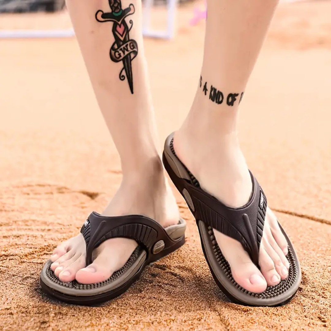 Therapeutic Acupressure Massage Flip-Flops