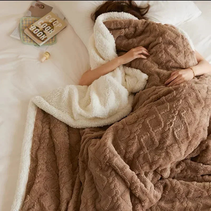Thick Lambswool Winter Blanket