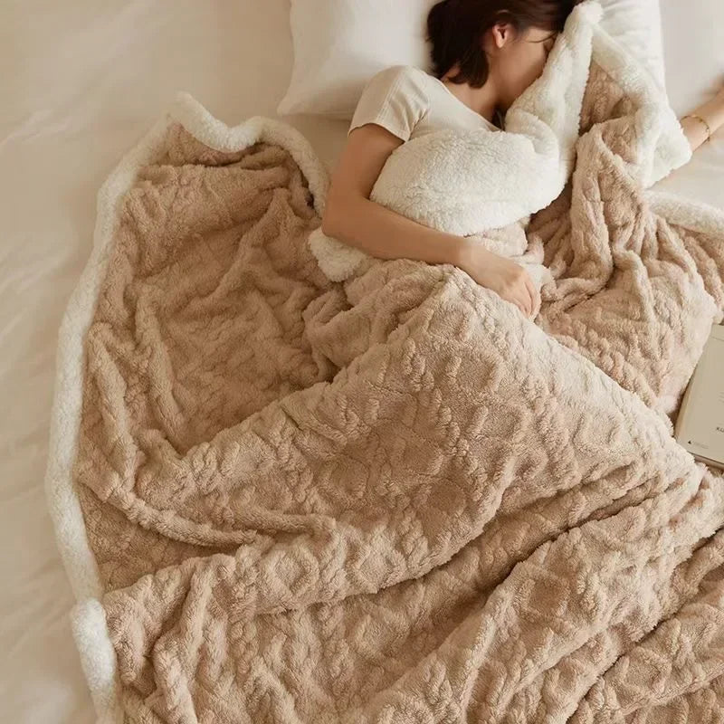 Thick Lambswool Winter Blanket